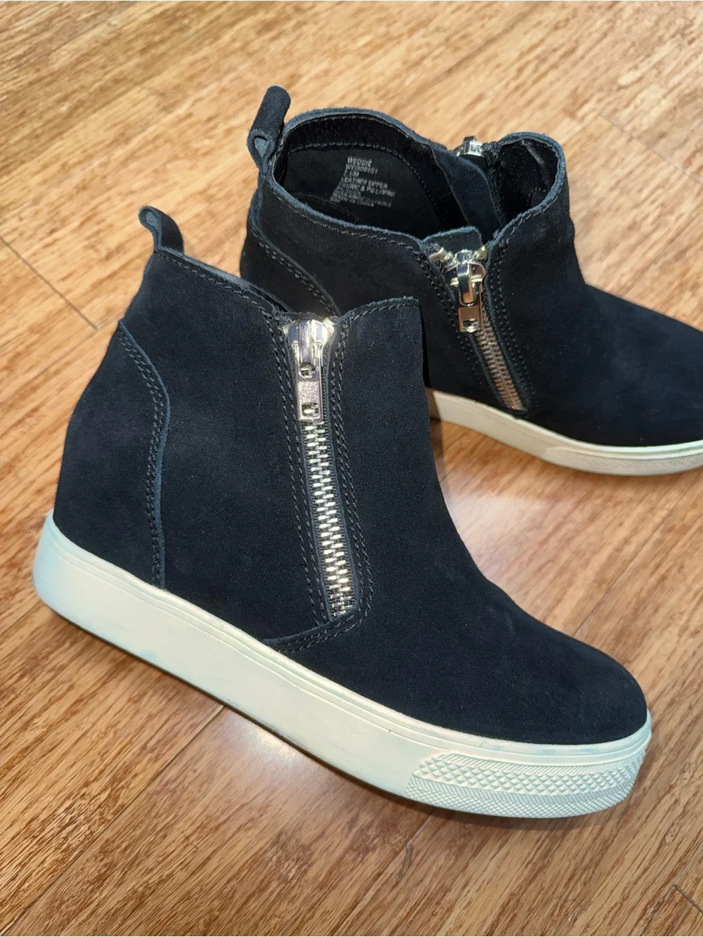 Steve Madden black suede